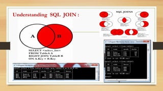 Understanding SQL JOIN :
 