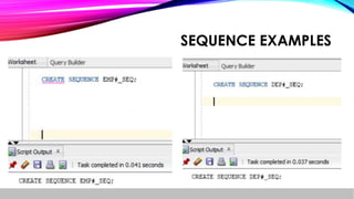 SEQUENCE EXAMPLES
 
