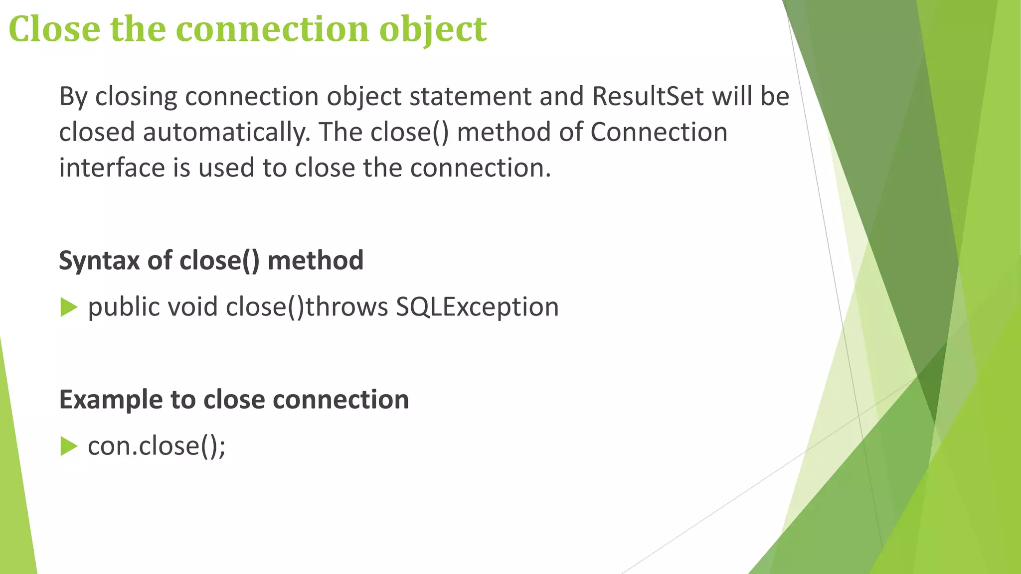 Database connect | PPTX