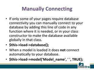 Database connectivity in ci | PPT