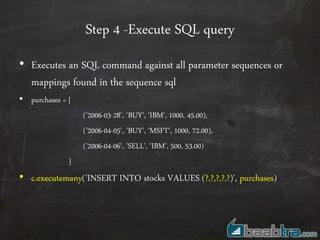 Database connectivity in python | PPTX