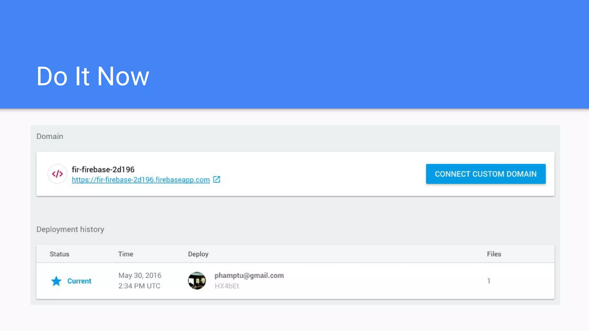 Database data storage hosting with firebase ppt