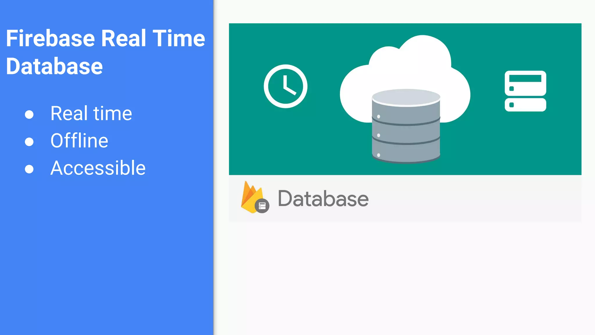 Database data storage hosting with firebase ppt