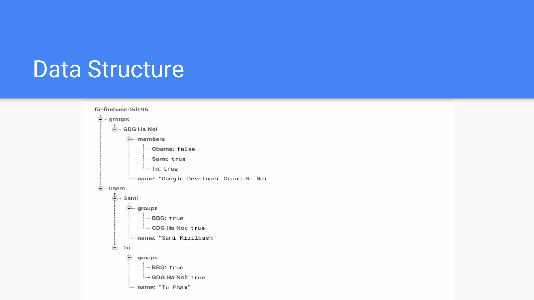 Database data storage hosting with firebase ppt
