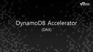 DynamoDB Accelerator
(DAX)
 