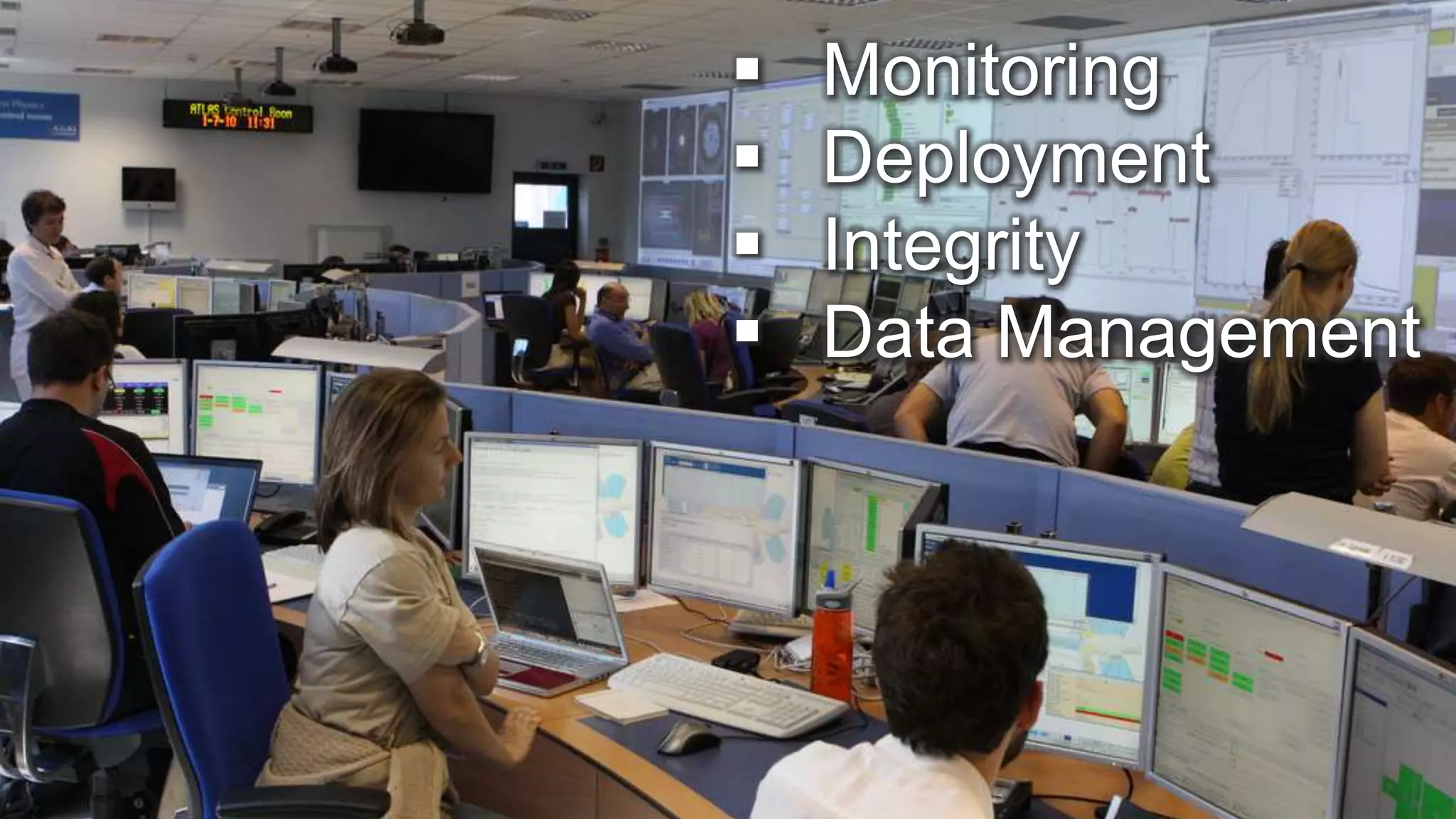  Monitoring  Deployment  Integrity  Data Management 