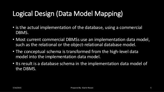 Database design