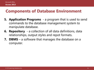 databasebesignmsaccessfirstdiscussiononline1 | PPTX