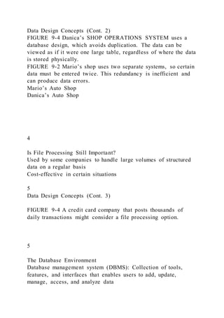 Database DESIGN CONCEPTSDr. Dexter Francis2Data Design | DOCX