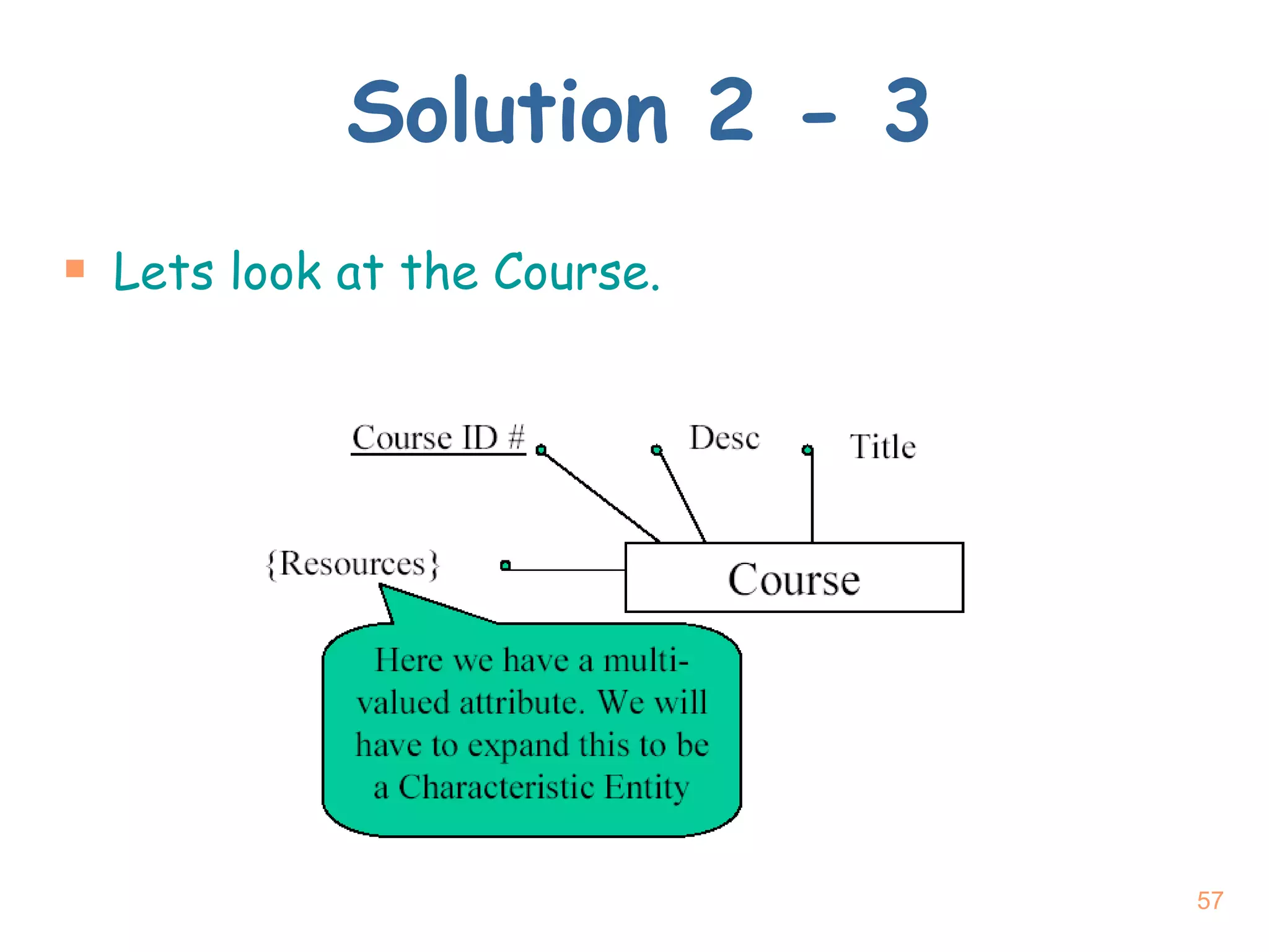 Solution 2 - 3 Lets look at the Course. 