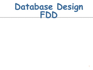 Database Design FDD 