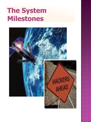 The System
Milestones
 
