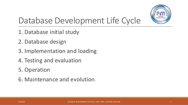Database development life cycle unit 2 part 1
