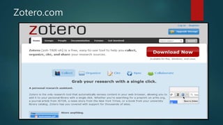 Zotero.com
 