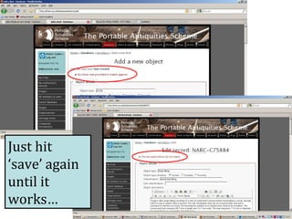 Just hit ‘save’ again until it works…