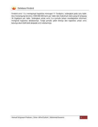 Database firebird | PDF