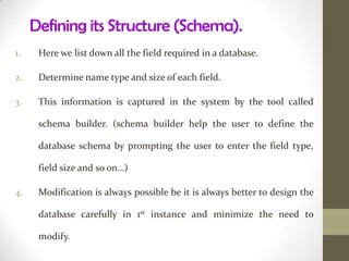 The data in one table are related to data in another table by common field.Relational Database Model							It provide grater flexibility in data organization and future enhancement.