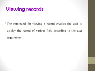Data Manipulation Language (DML)