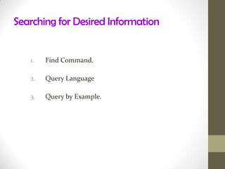 Defining the name, field length, and field type for each data type.