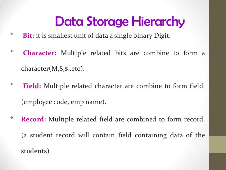 Database fundamentals