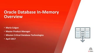 Oracle Database in-Memory Overivew | PPTX | Databases | Computer ...