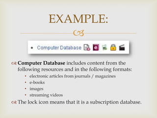 Research Databases - How to Access | PPT