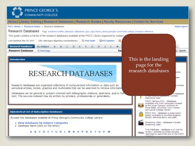 Research Databases - How to Access