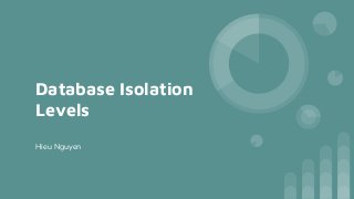 Database Isolation
Levels
Hieu Nguyen
 