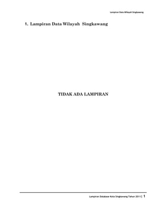 Database Kota Singkawang 2011