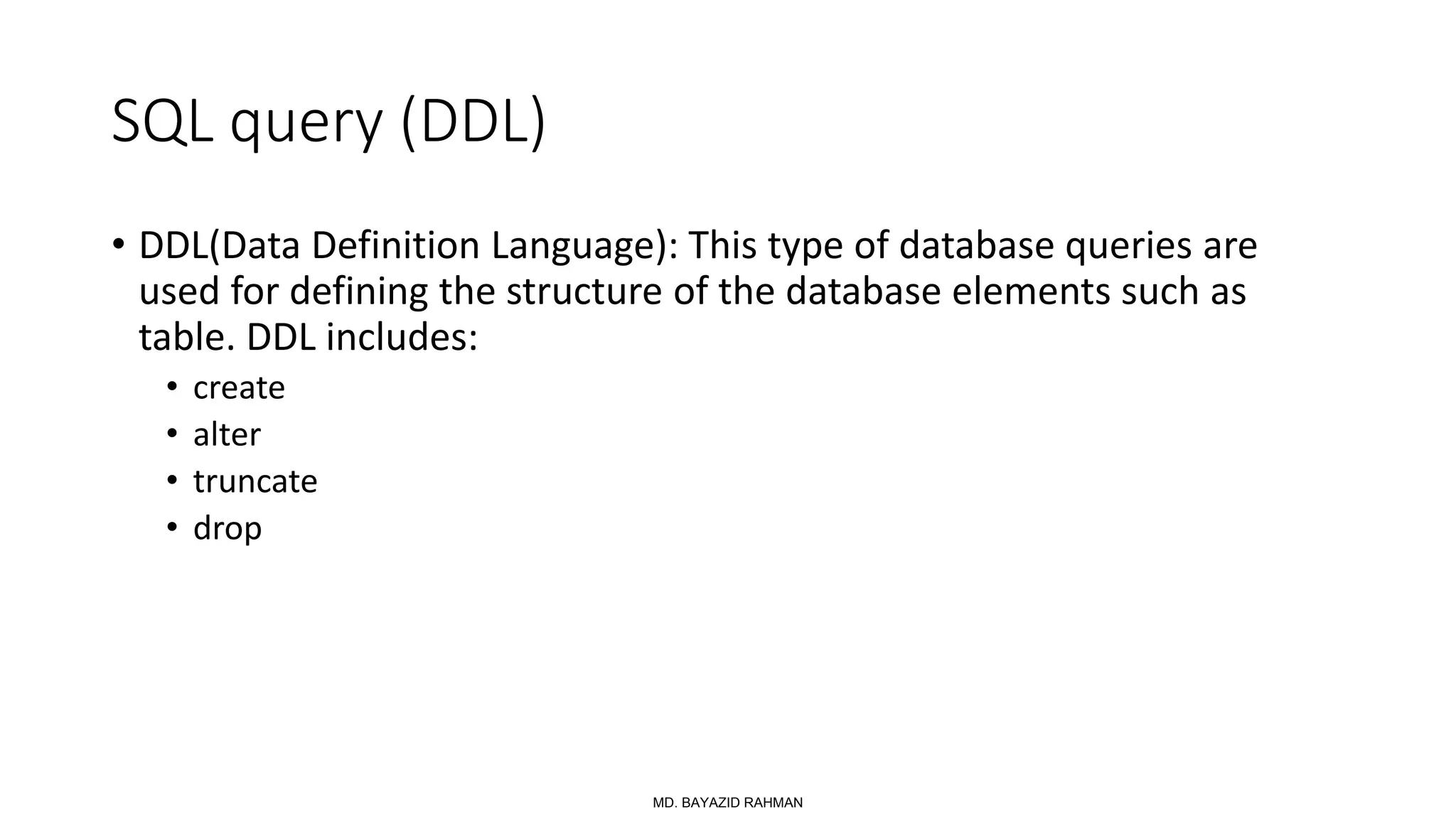 DatabaseLab Slides of MySQL Commands for practice | PPT