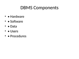 Comprehensive Overview of Database Systems and Management | PPTX