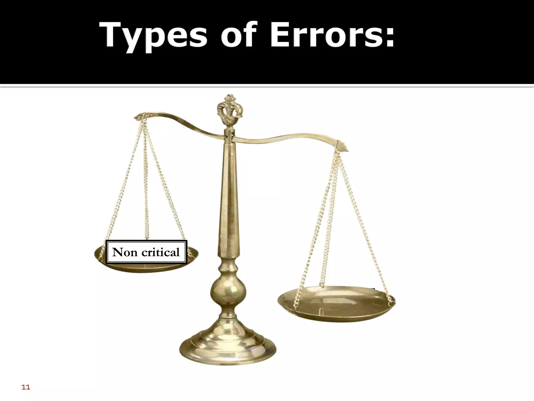 Critical
11
Non critical
 