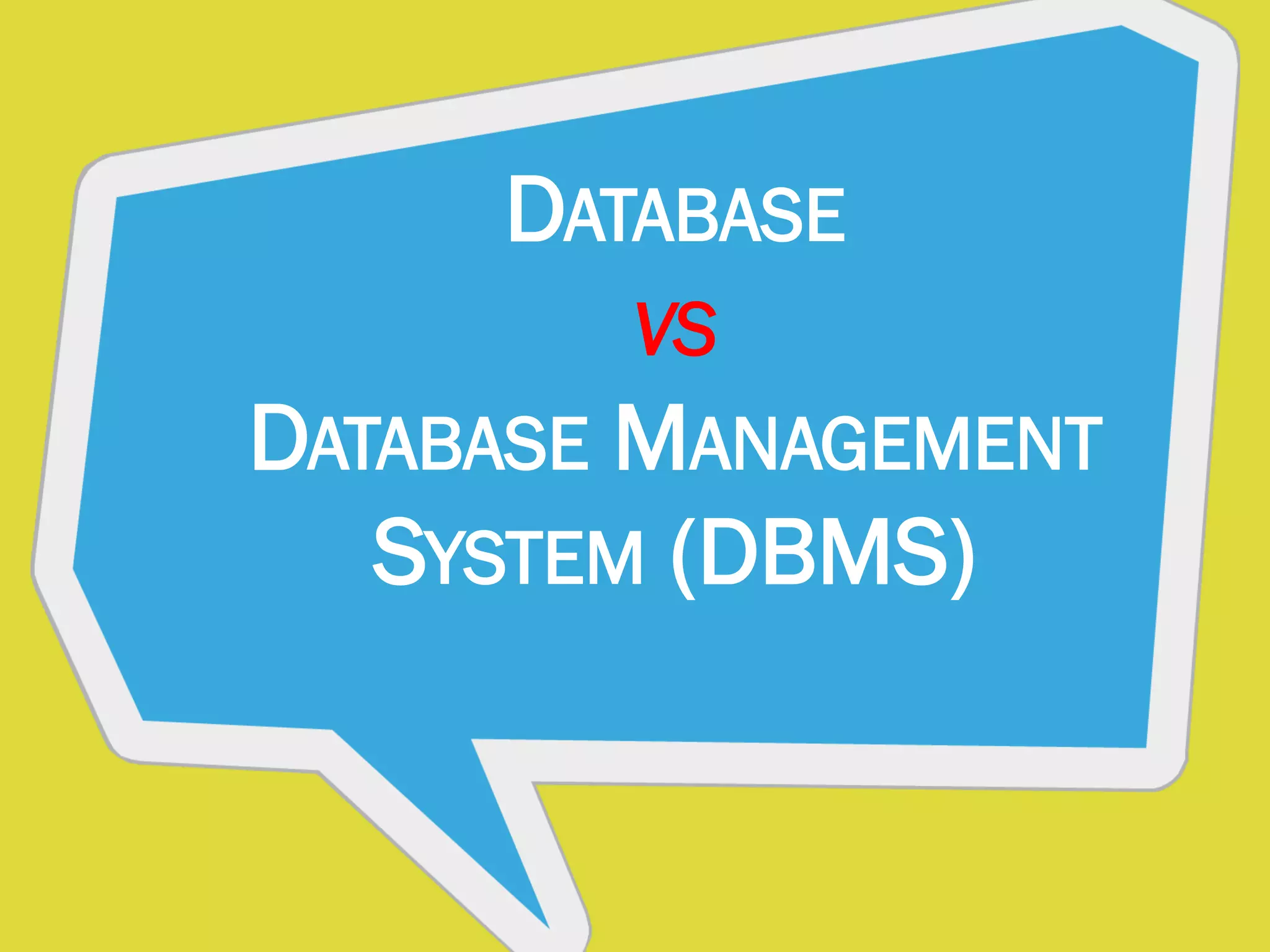 Overview of Database and Database Management | PPT