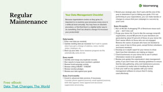 Regular
Maintenance
Free eBook:
Data That Changes The World
 