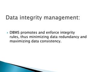 Database management functions | PPTX