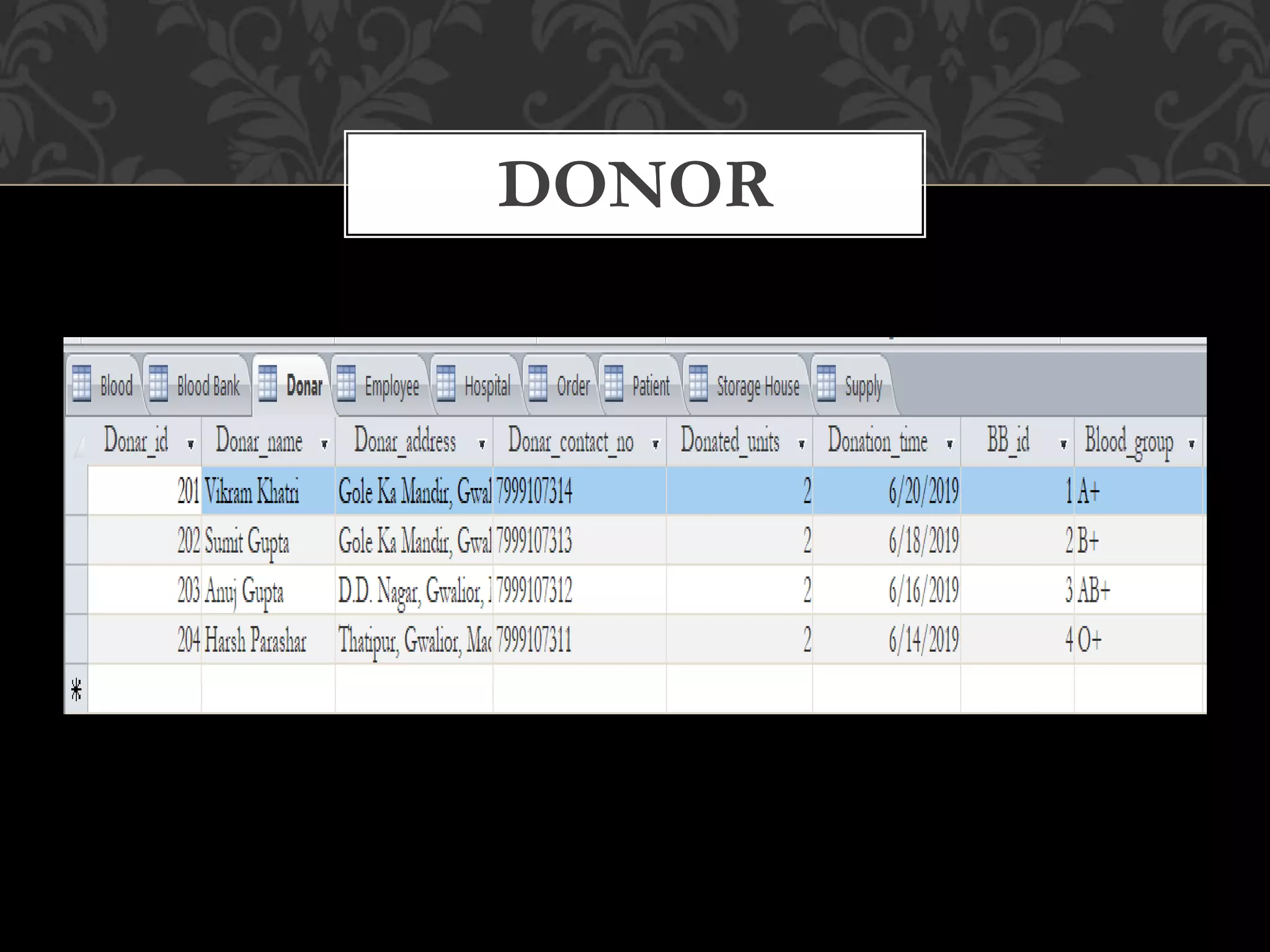 DONOR
 