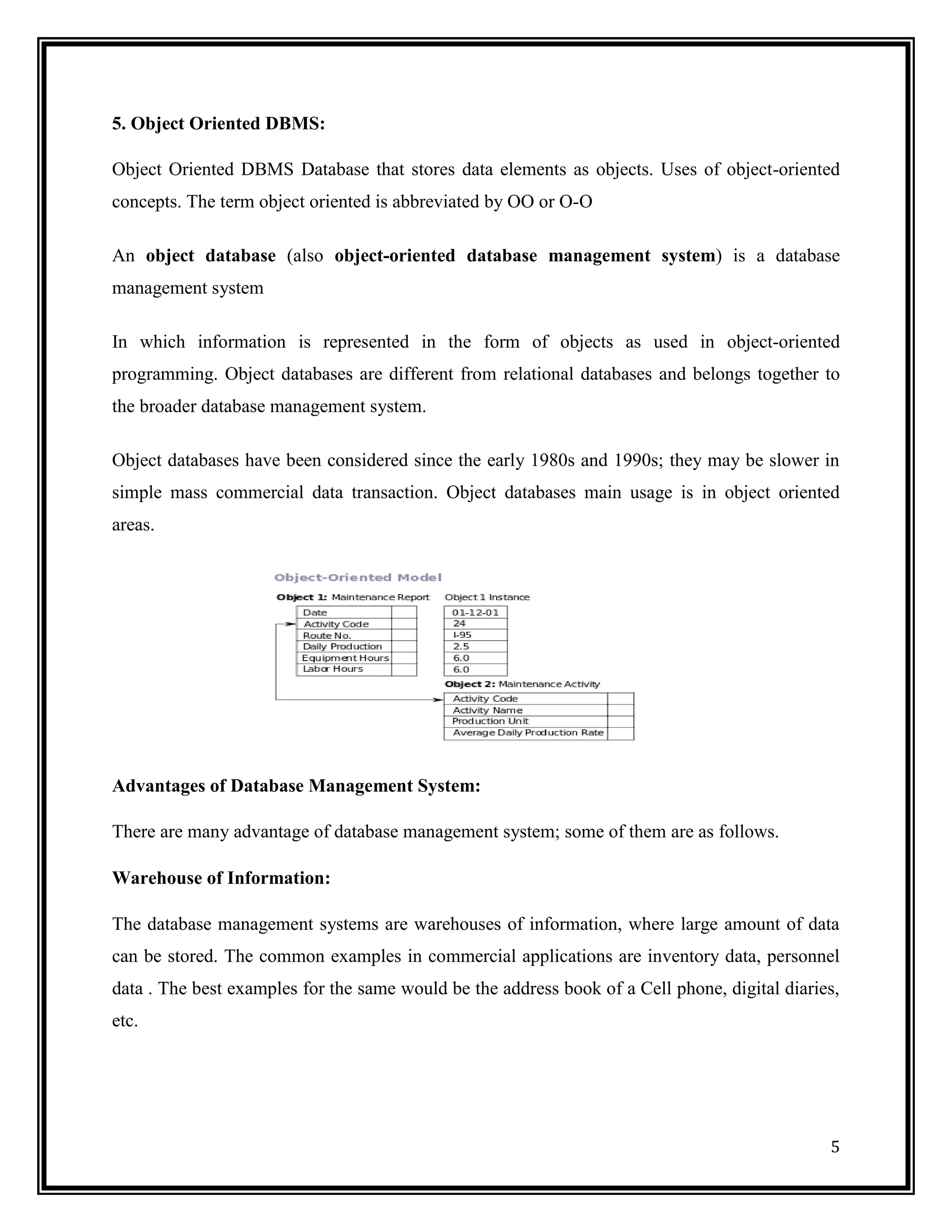 Database management system | DOCX