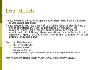 Data base management system | PPTX
