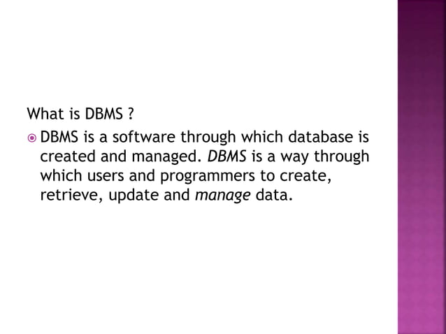 Database management system | PPT