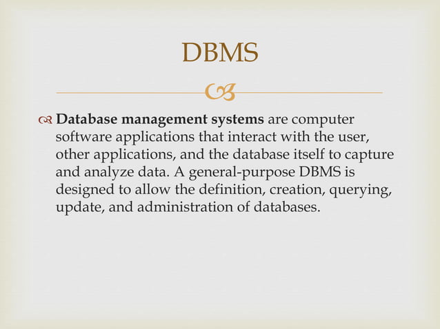 Database management system | PPT