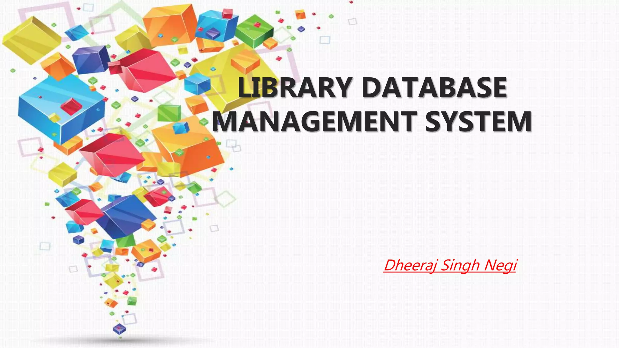 Library Database management system | PPTX