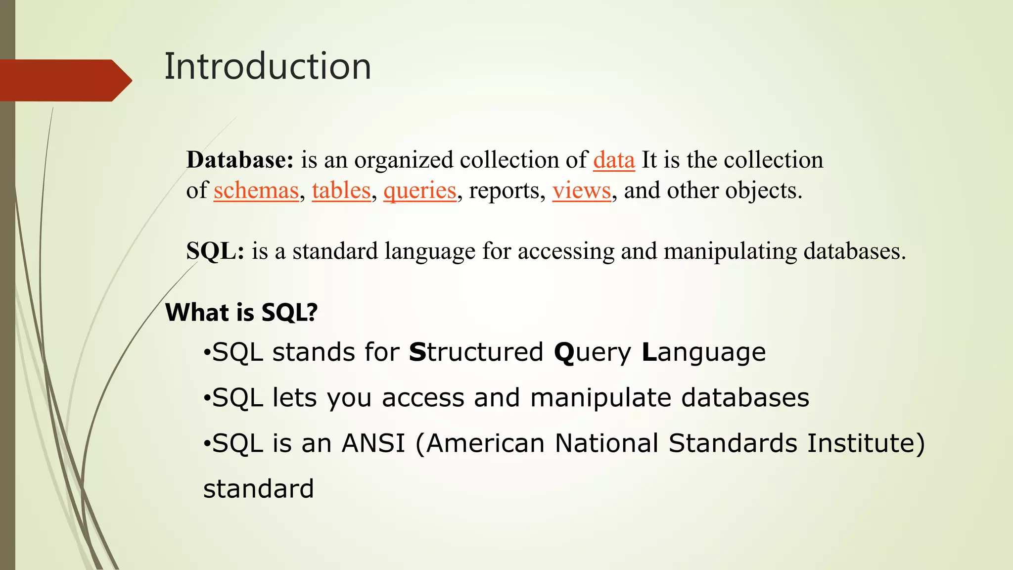 Database Management System - SQL beginner Training | PPT