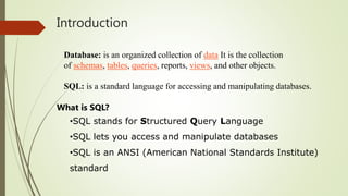 Database Management System - SQL beginner Training | PPT