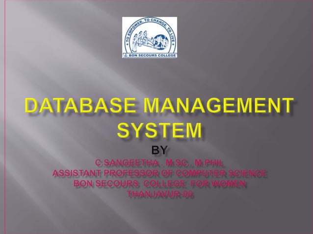 Database management system | PPT