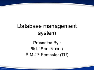 Database management system | PPT
