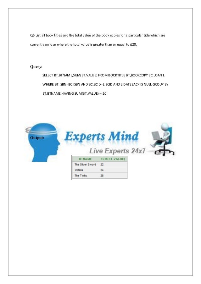 Dbms homework help