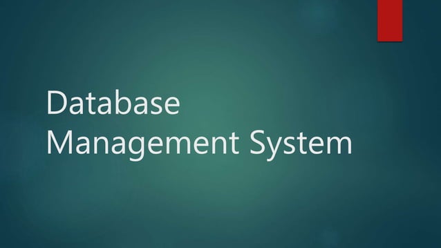 Database management system | PPT
