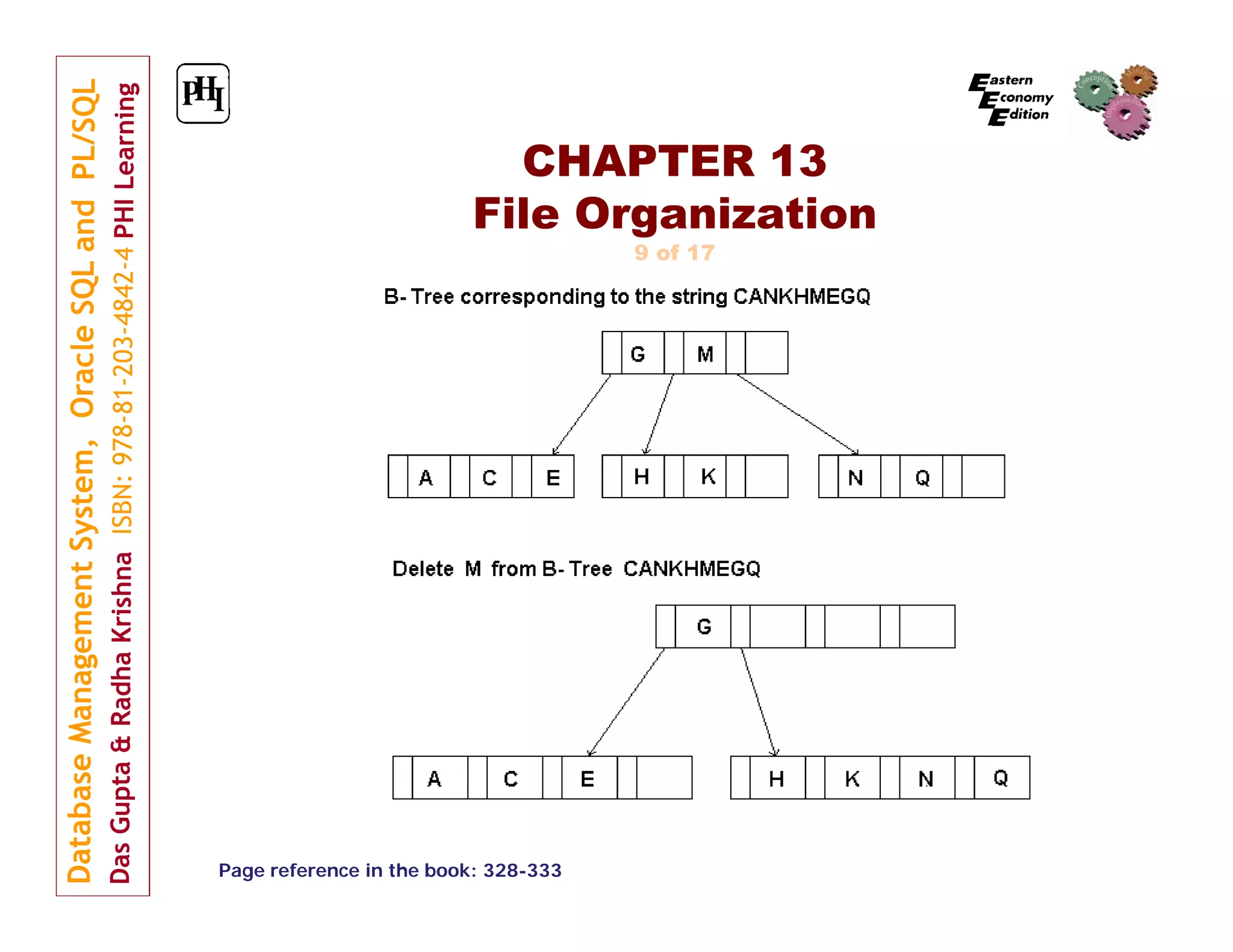 CHAPTER 13 File Organization 9 of 17 Page reference in the book: 328-333 