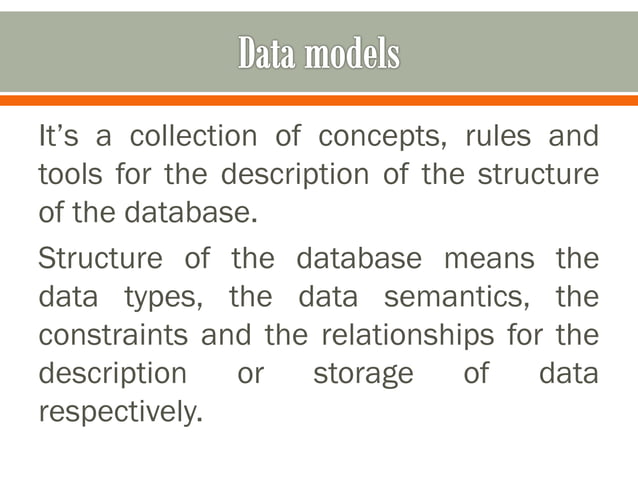 Database management systems | PPT