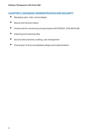 Database Management with Oracle SQL .pdf university presentation | PDF